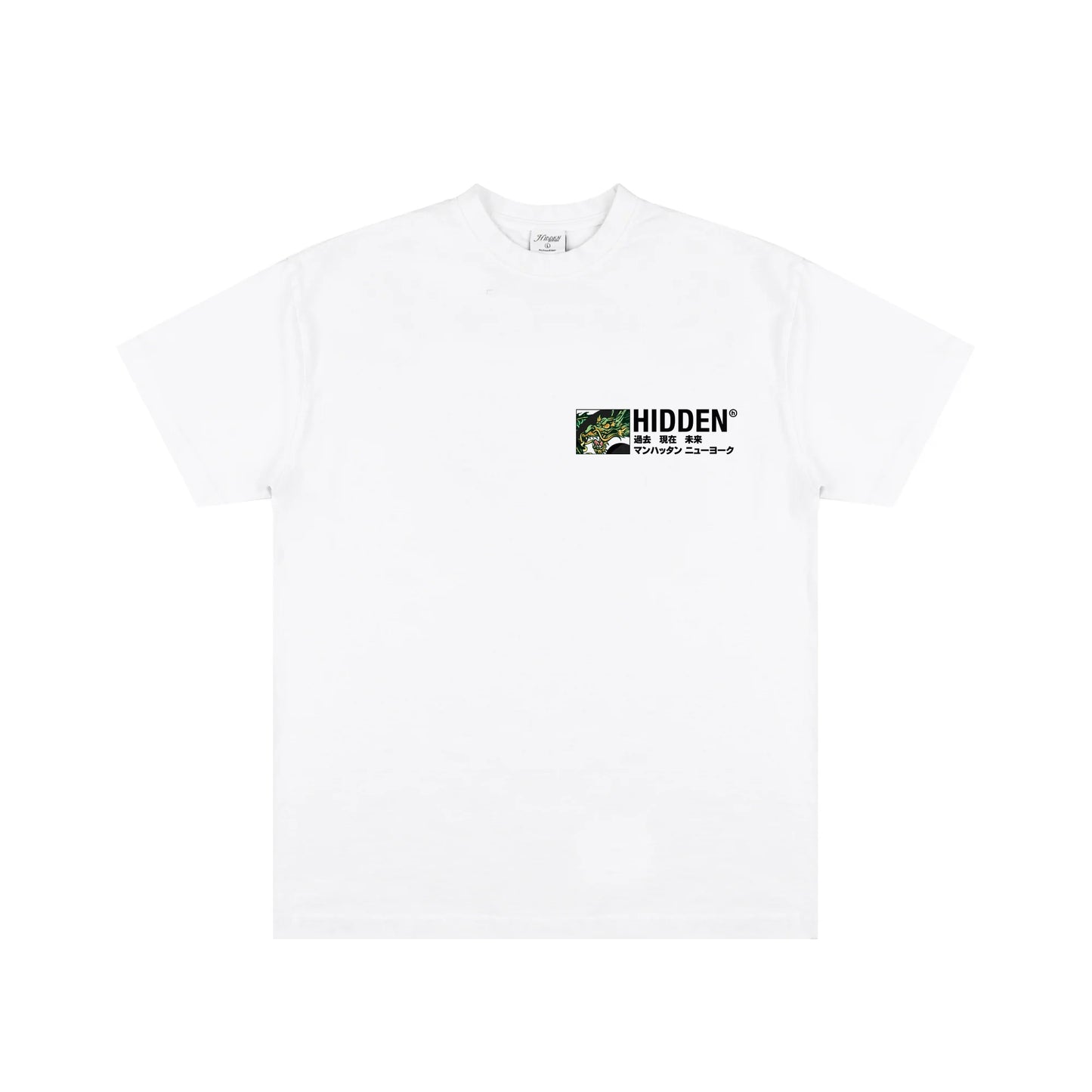 Hidden Dragon Logo White Medium Tee
