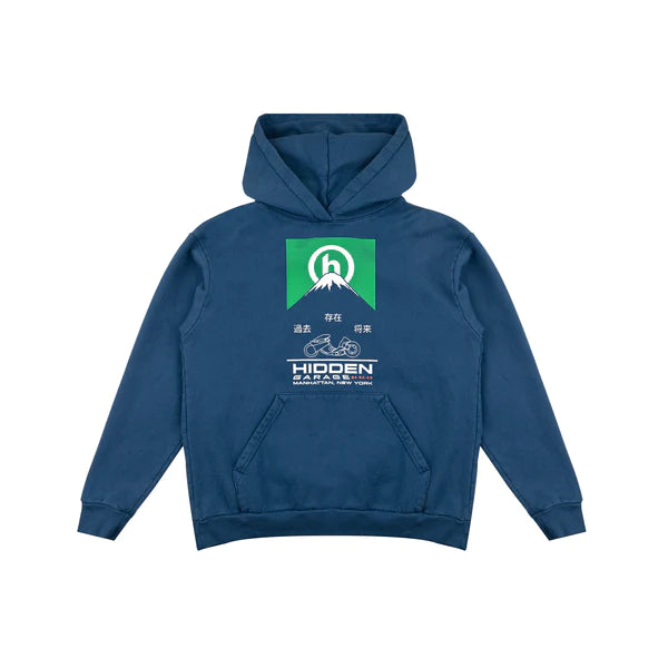 Hidden Garage Navy Medium Hoodie