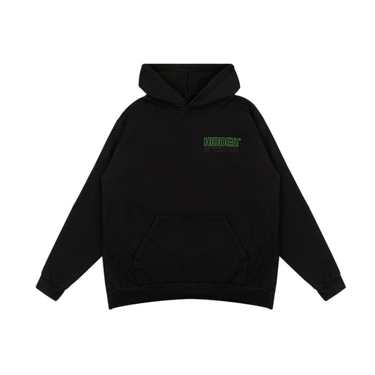 Hidden Koi Fish Black Medium Hoodie