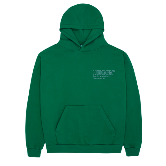 Hidden Mountain Peace Green Medium Hoodie