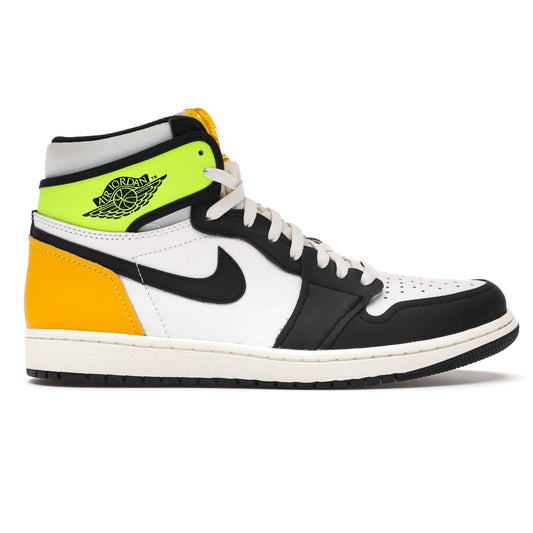 Jordan 1 Retro High White Black Volt University Gold - 11 M / 12.5 W