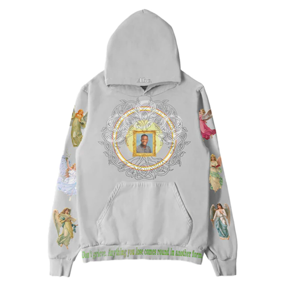 Juice Wrld X ABC Conspiracy of Hope Small Grey Hoodie