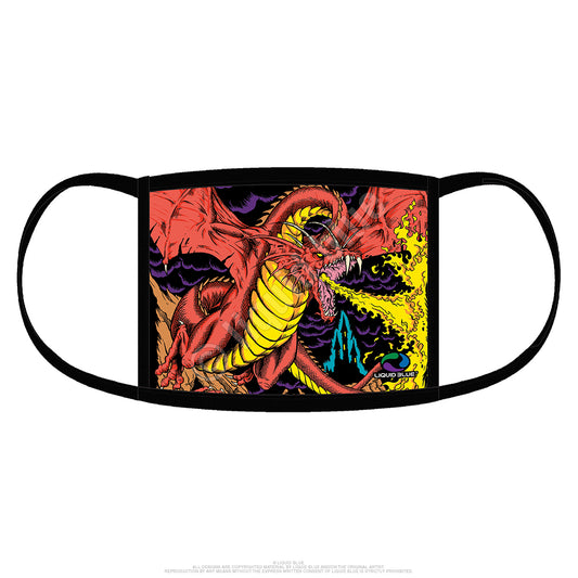 Liquid Blue Dragon Face Mask