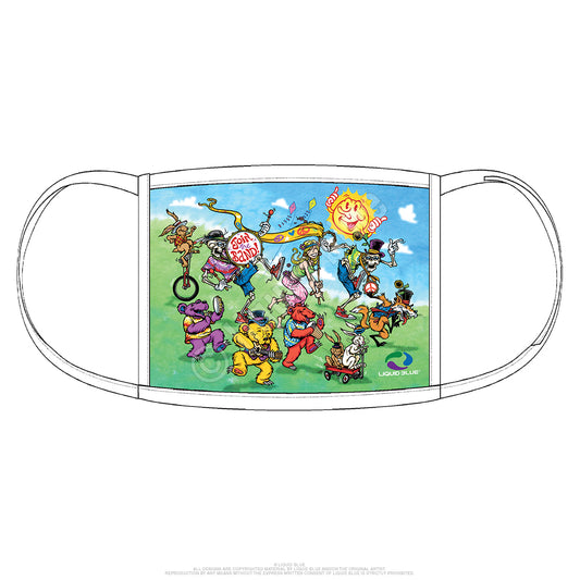 Liquid Blue Grateful Dead Join The Band Face Mask