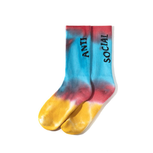 Anti Social Social Club Melted Hearts Rainbow Socks