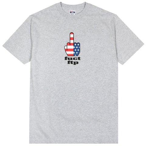 FTP x FUCT FTW Finger Heather Gray Medium Tee
