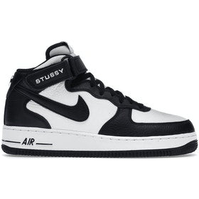 Nike Air Force 1 Mid Stussy Light Bone Black - 11 M / 12.5 W