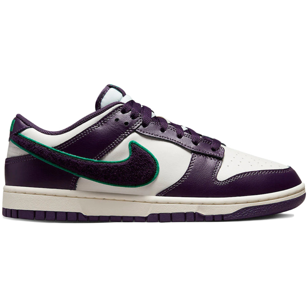 Nike Dunk Low Chenille Swoosh Sail Grand Purple - 11 M / 12.5 W