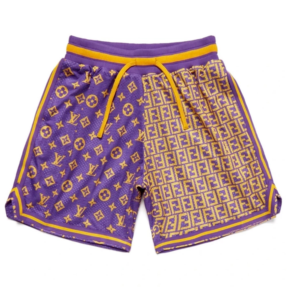 Chinatown Market Secret Club Monogram Mesh Purple Shorts – WyCo