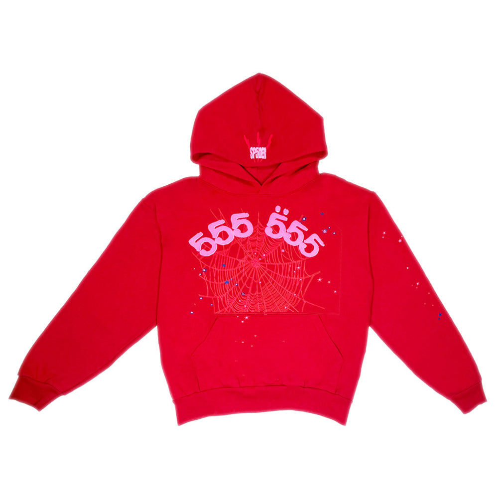 Sp5der Angel Number Merlot XXL Hoodie