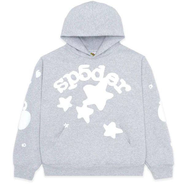 Sp5der Beluga Grey Hoodie