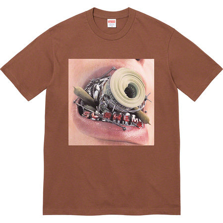 Supreme Braces Brown Small Tee
