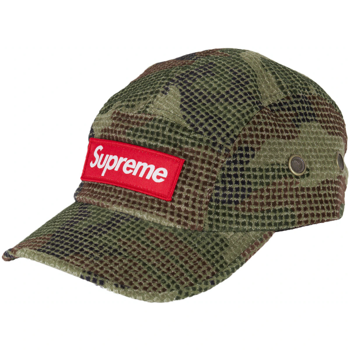 Supreme Woodland Camo Grid Velvet Camp Cap – WyCo Vintage Supreme Woodland Camo Grid Velvet Camp Cap – WyCo Vintage