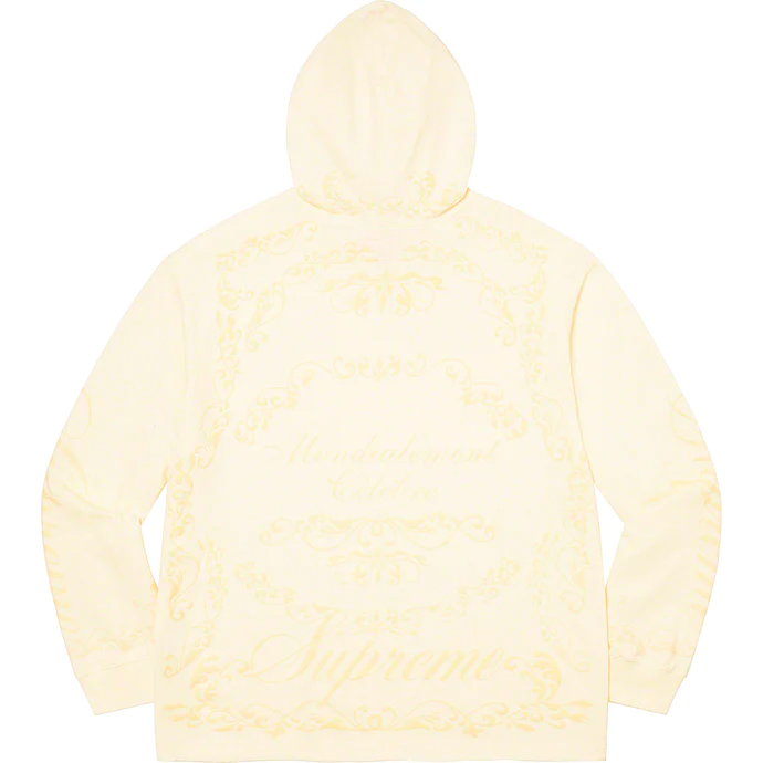 Supreme Celebré White Large Hooded Long Sleeve Shirt