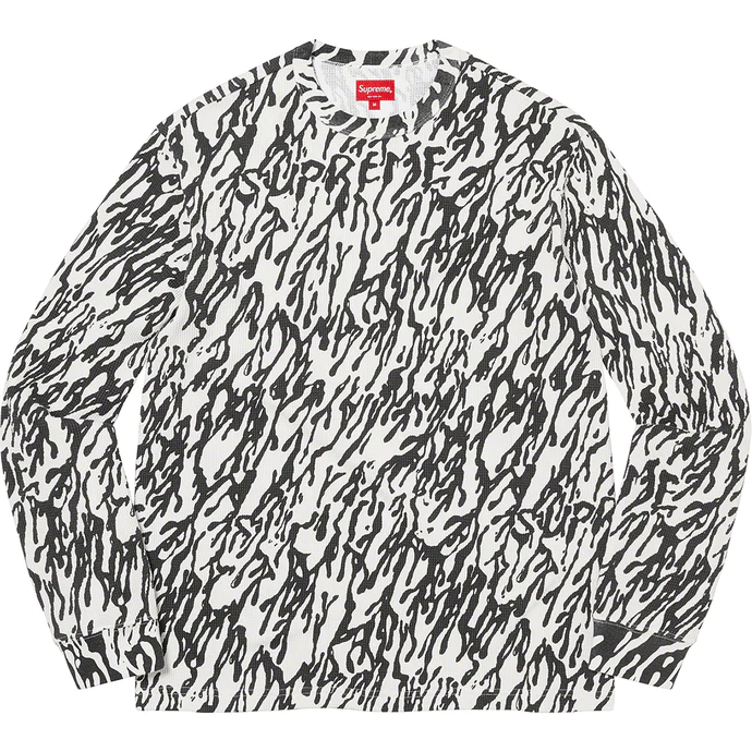 Supreme Drip White Extra Large Thermal Shirt