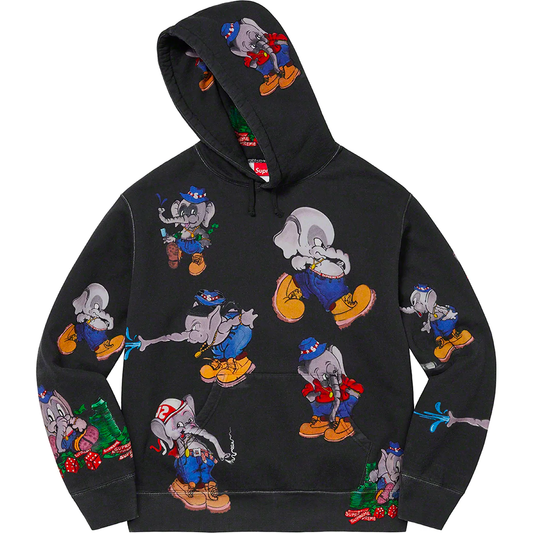 Supreme Elephant Black Medium Hoodie