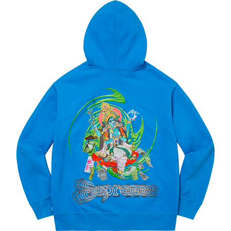 Supreme Lakshmi Blue Medium Zip Up Hoodie