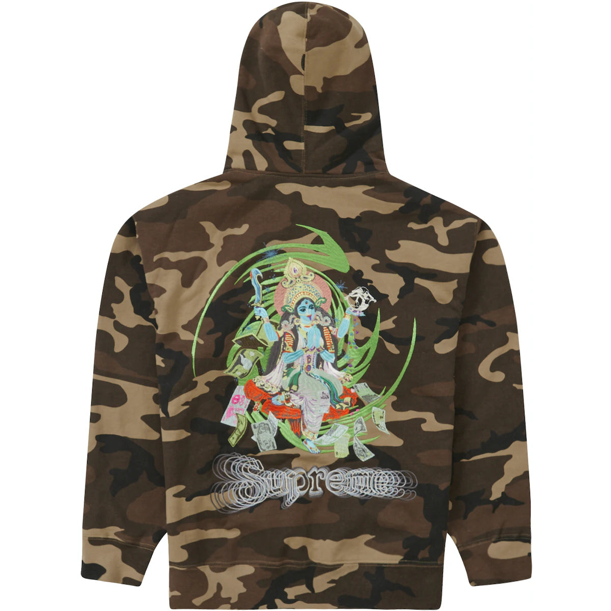 Supreme Lakshmi Camo Zip Up Hoodie – WyCo Vintage Broadway