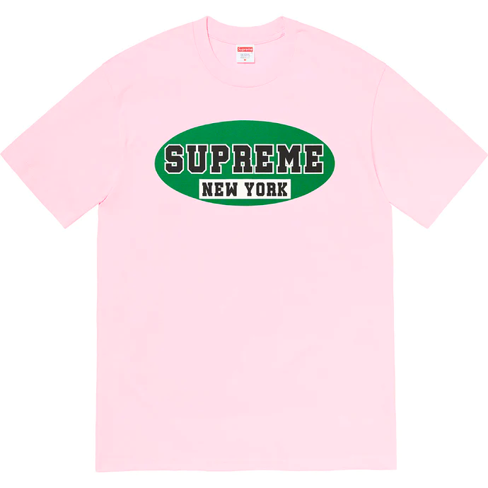 Supreme New York Light Pink Large Tee