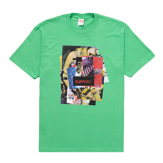 Supreme Stack Green Large Tee