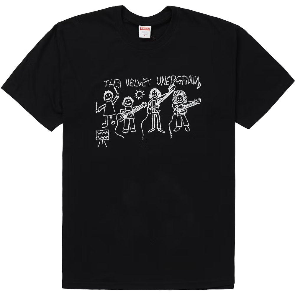 Supreme The Velvet Underground Drawing Black Small Tee