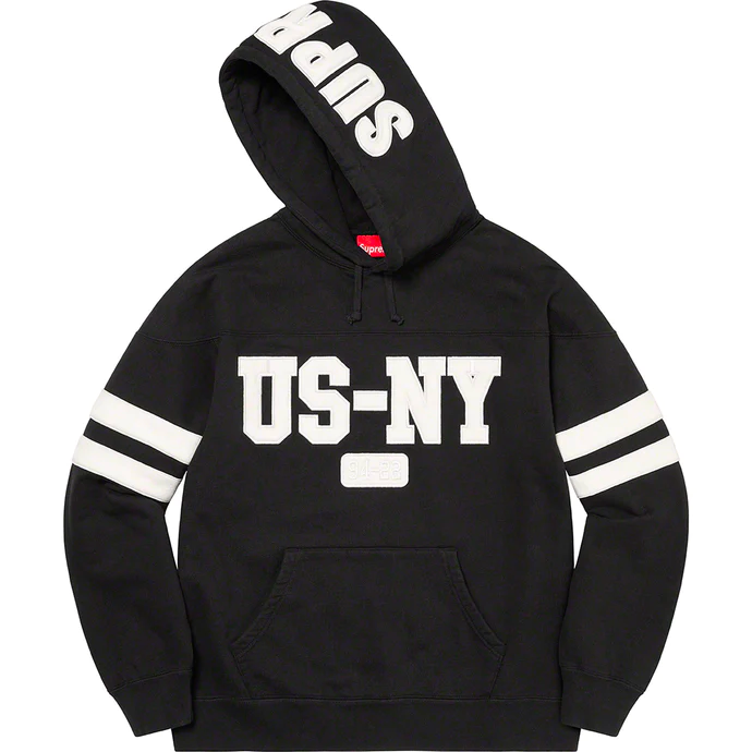Supreme US-NY Black Extra Large Hoodie