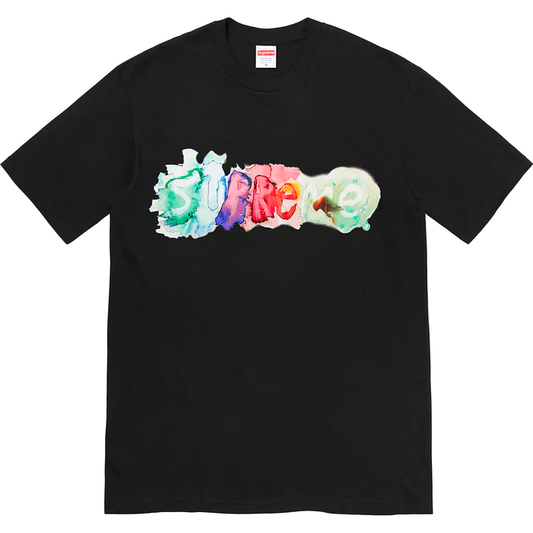 Supreme Watercolor Black Large Tee