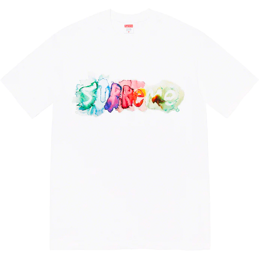 Supreme Watercolor White Large Tee