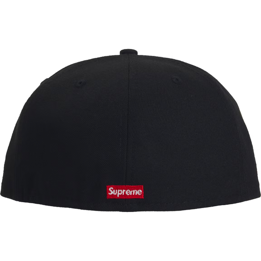 Supreme x New Era Skull Black Fitted Hat Size 7 1/8
