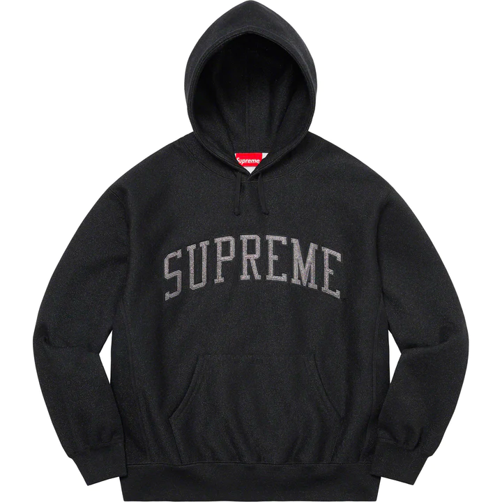Supreme Glitter Arc Black Hoodie