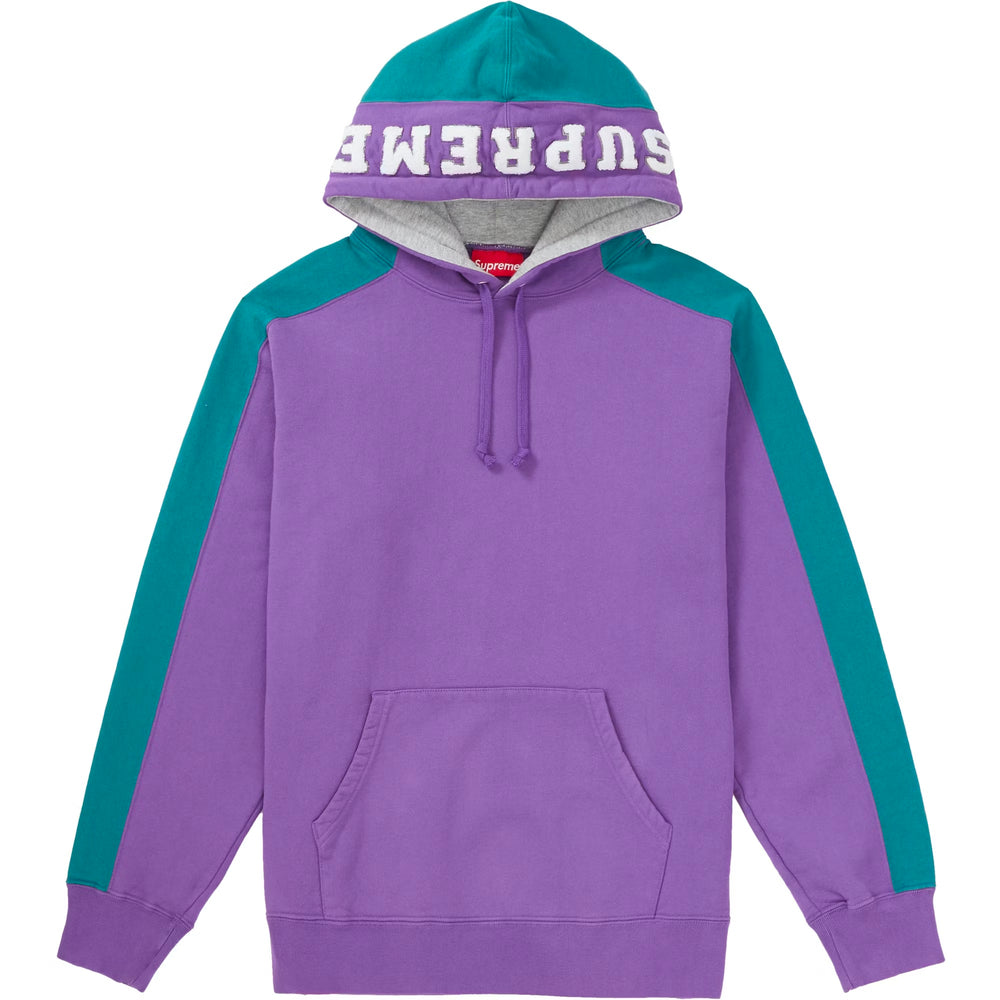 Supreme Paneled Violet Hoodie