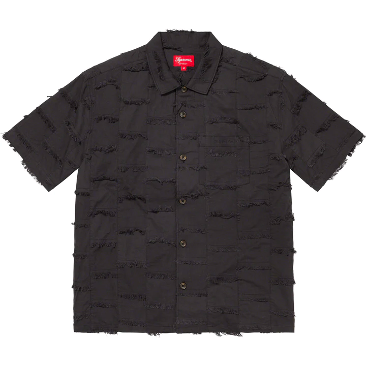 Supreme Patchwork Black S/S Shirt