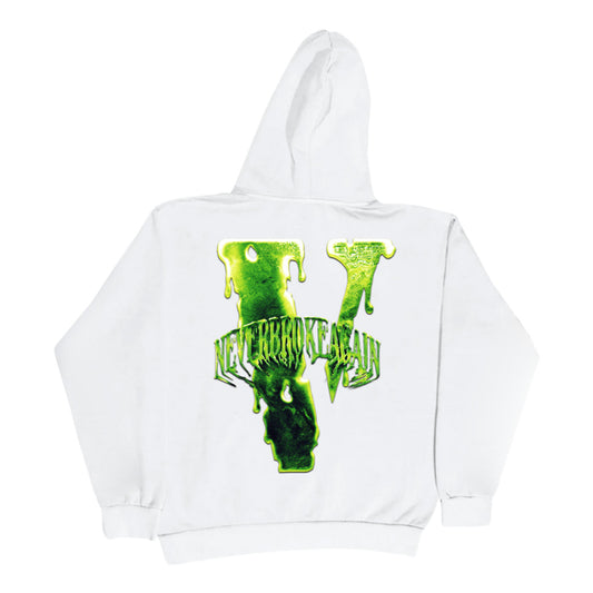 Vlone X NBA YoungBoy Slime White Medium Hoodie