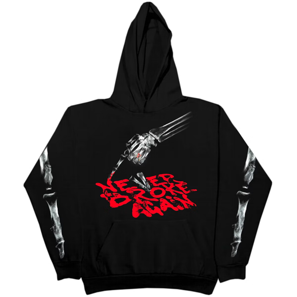 Vlone X NBA YoungBoy Bones Black Medium Hoodie