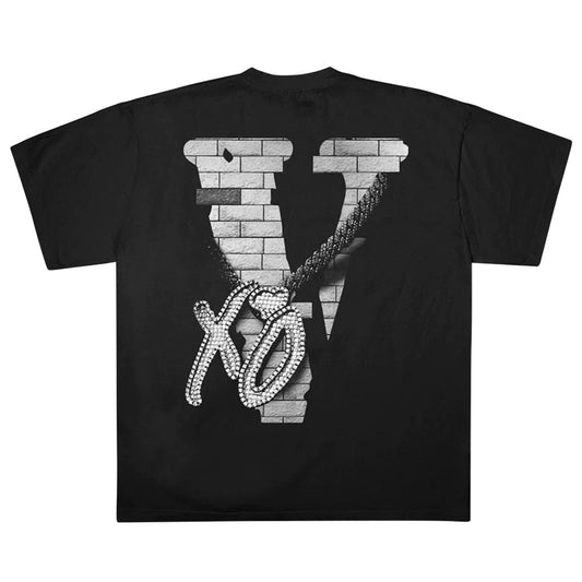 Vlone x Nav XO Demons Protected By Angels Black Small Tee