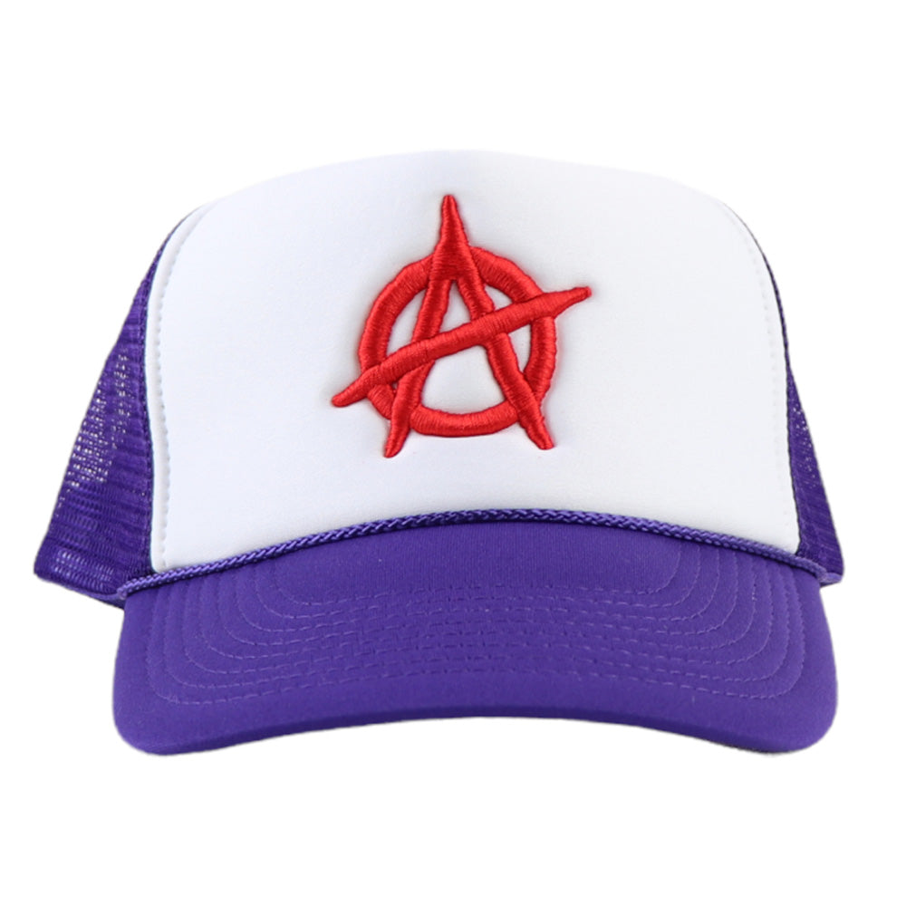 WyCo Vintage Purple White Red Trucker Hat