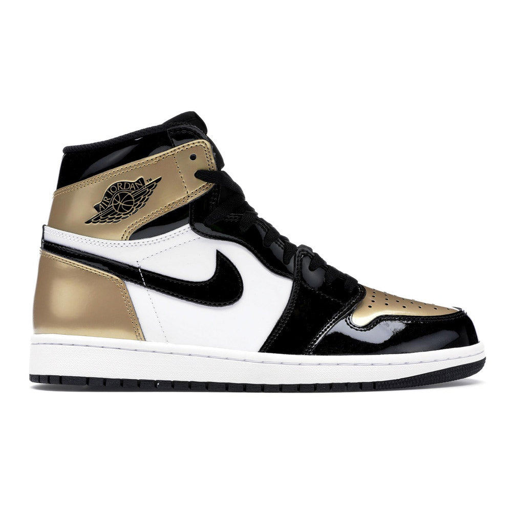 Nike Jordan 1 Retro High NRG Patent Gold Toe - 8 M / 9.5 W