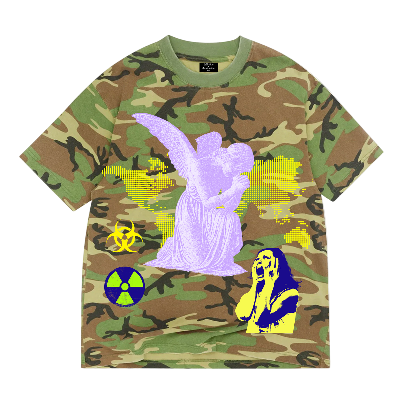 Addition By Subtraction Apocalypse Wow Camo Tee