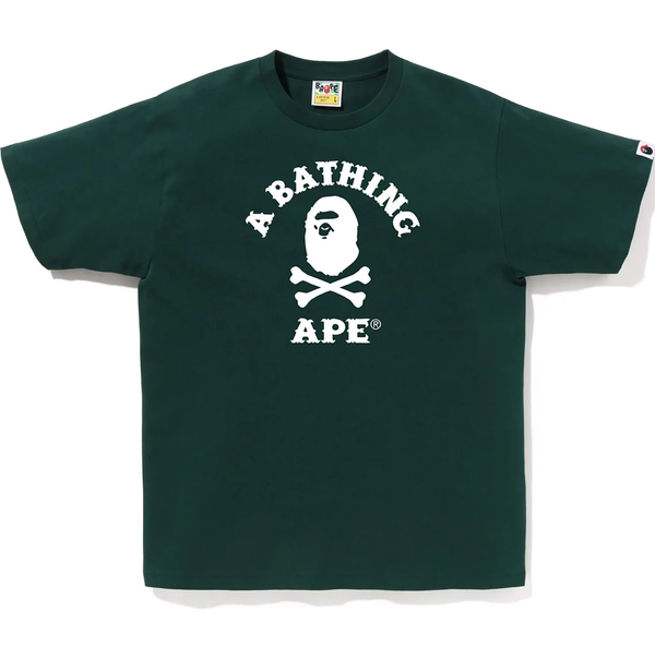 A Bathing Ape Crossbone College Green Tee