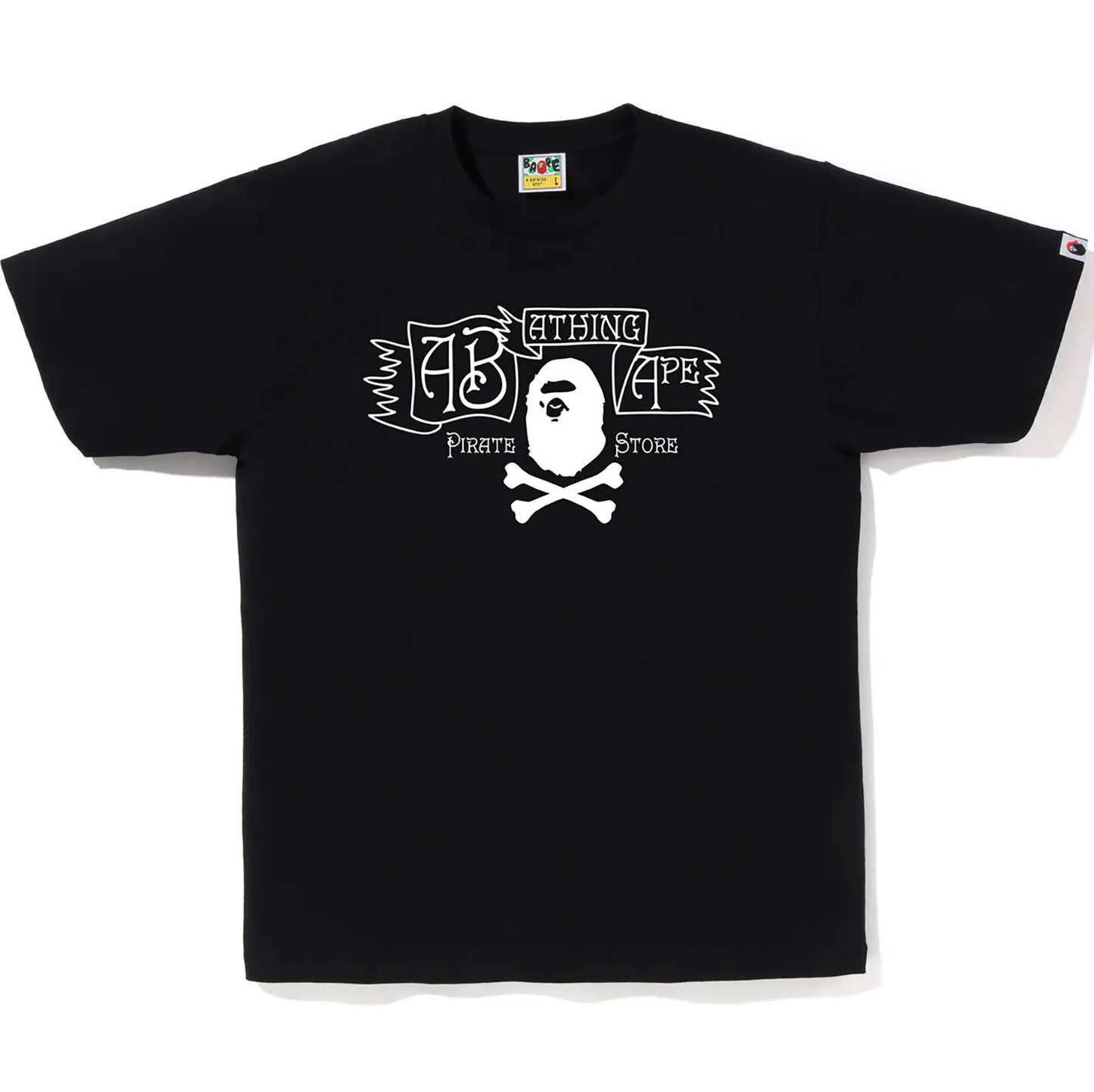 A Bathing Ape Crossbone Logo Black Tee