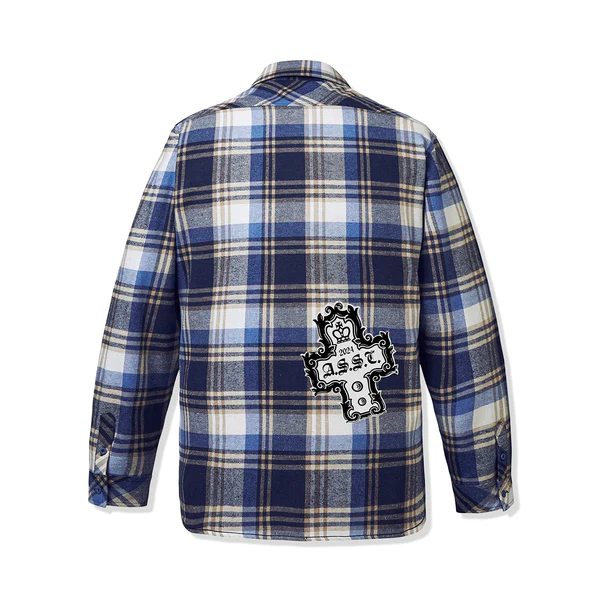 Anti Social Social Club Crown Blue Flannel Shirt