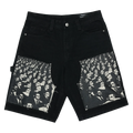 Addition By Subtraction Watch Party Black Denim Shorts