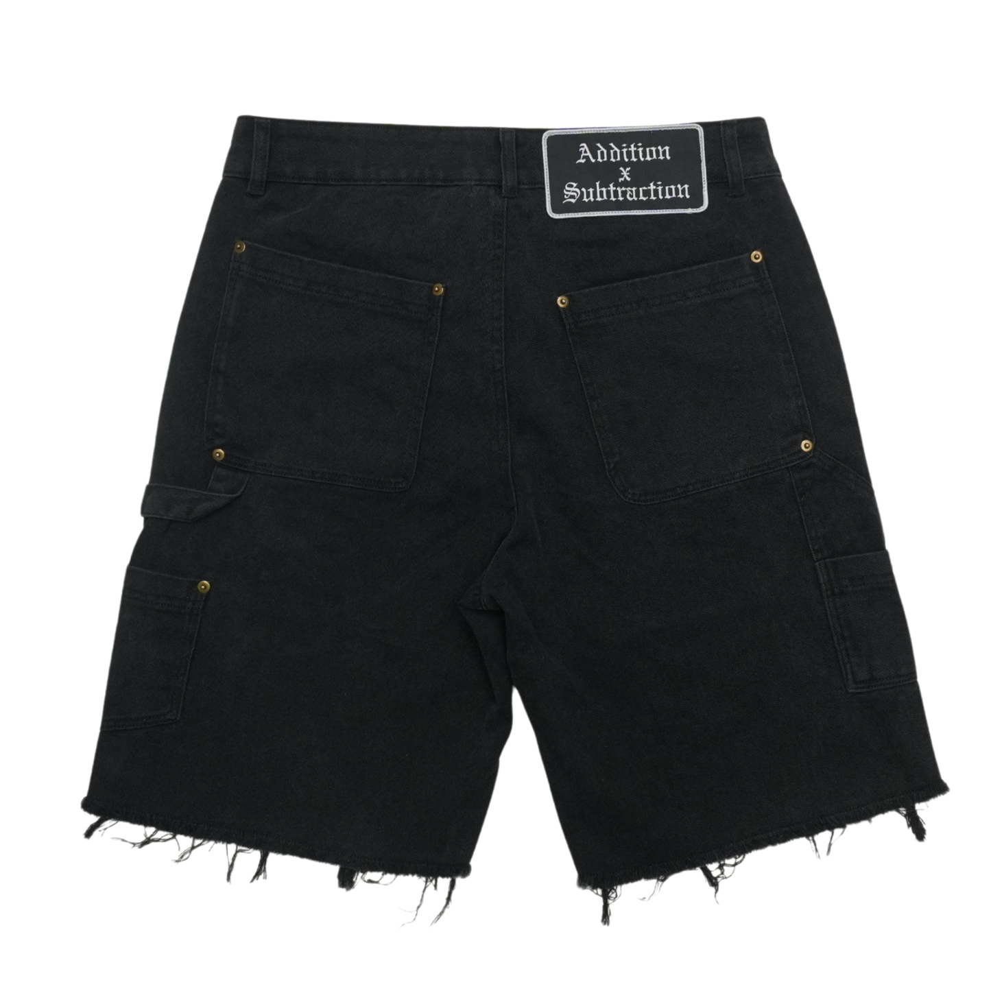 Addition by Subtraction Black Denim Short