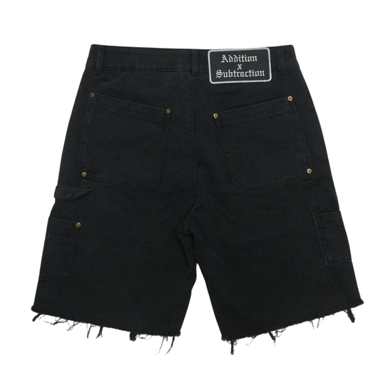 Addition by Subtraction Black Denim Short