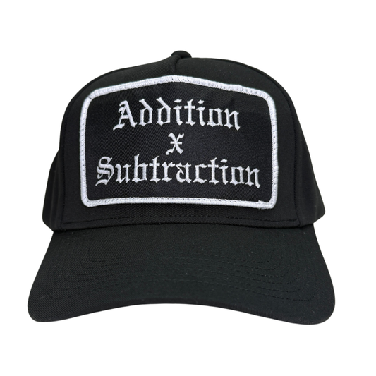 Addition by Subtraction Black Patch Hat