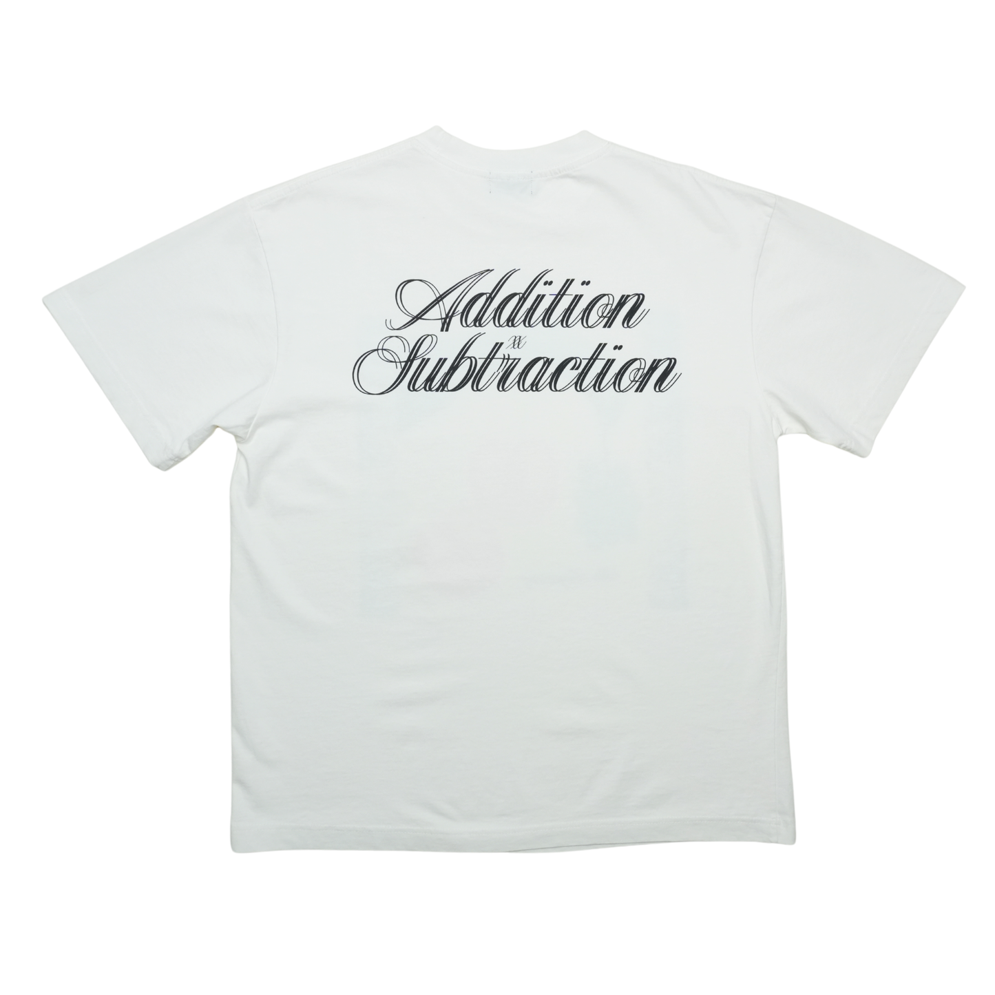 Addition x Subtraction The Beginning White Tee