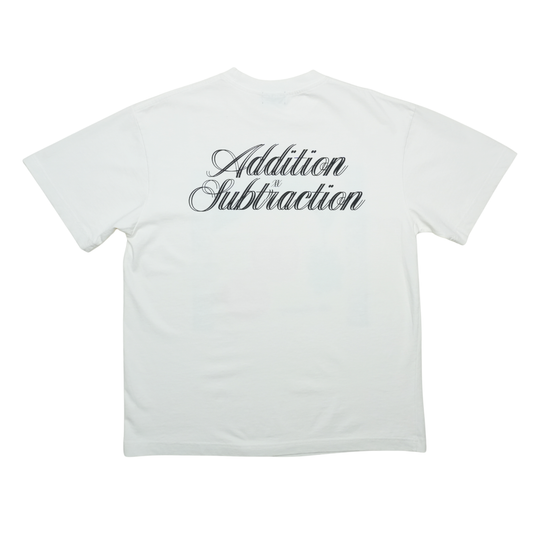 Addition x Subtraction The Beginning White Tee