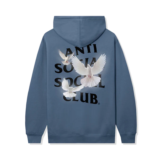 Anti Social Social Club Appreciate Life Storm Blue Hoodie