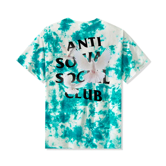 Anti Social Social Club Appreciate Life Tie Dye Teal Tee
