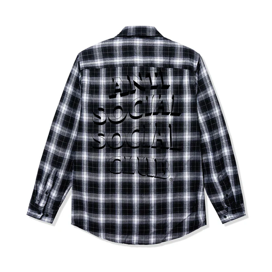 Anti Social Social Club Overwhelming Proof Black/White Flannel Shirt